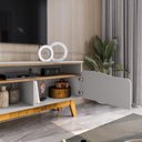 Ver imagem 4 de Rack Ilhabela para Tv de 75" Off-white/cinamomo - Bechara