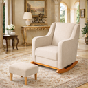 Ver imagem 1 de Poltrona Puff Balanço Amamentação Decorativa Quarto Milena