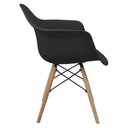 Ver imagem 4 de Kit 5 Cadeiras Charles Eames Eiffel com Braço Preta Branca Bege Outras