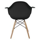 Ver imagem 5 de Kit 5 Cadeiras Charles Eames Eiffel com Braço Preta Branca Bege Outras