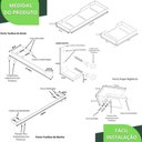 Ver imagem 6 de Kit Acessórios para Banheiro 6 Peças Rose Gold Fs Max