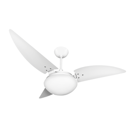 Ventilador de Teto Noronha Branco Com 3 Pás de MDF 220V+Controle Ventex - 1