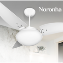 Ver imagem 2 de Ventilador de Teto Noronha Branco Com 3 Pás de MDF 220V+Controle Ventex