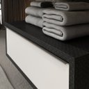 Ver imagem 4 de Gaveteiro para Banheiro Suspenso Max 80cm Yescasa Preto/Grafen/Branco