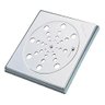 Ralo Grelha Inox para Banheiro Quadrado 10x10 com Fecho Del Metais - 5