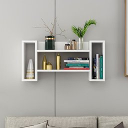 Nicho Estante De Parede Luxo Decoração Moderno Livro Branco - 2