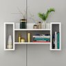 Nicho Estante De Parede Luxo Decoração Moderno Livro Branco - 4