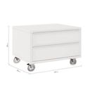 Ver imagem 3 de Gaveteiro para Banheiro com Rodízios Max 60cm Branco