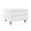 Ver imagem 3 de Gaveteiro para Banheiro com Rodízios Max 60cm Yescasa Branco