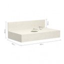 Ver imagem 3 de Bancada em Porcelanato para Banheiro 60cm Pró para Cuba de Apoio Yescasa Branco/Bianco