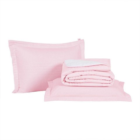 Kit Cobre Leito + Jogo de Cama Premier Queen 7 Peças Hipercal 200 Fios 80% Algodão, 20% Poliéster