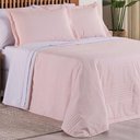 Ver imagem 2 de Kit Cobre Leito + Jogo de Cama Premier Queen 7 Peças Hipercal 200 Fios 80% Algodão, 20% Poliéster
