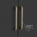 Ver imagem 6 de Kit Cozinha Compacta 4 Portas 2004306 91 Cm Atacama Grafite Armoveis