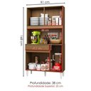 Ver imagem 3 de Kit Cozinha Compacta 4 Portas 2004306 91 Cm Atacama Grafite Armoveis