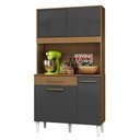 Ver imagem 1 de Kit Cozinha Compacta 4 Portas 2004306 91 Cm Atacama Grafite Armoveis