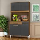 Ver imagem 2 de Kit Cozinha Compacta 4 Portas 2004306 91 Cm Atacama Grafite Armoveis