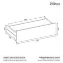 Ver imagem 5 de Guarda Roupa Solteiro Vittoria 6 Portas e 2 Gavetas Cinamomo/sálvia - Móveis Albatroz