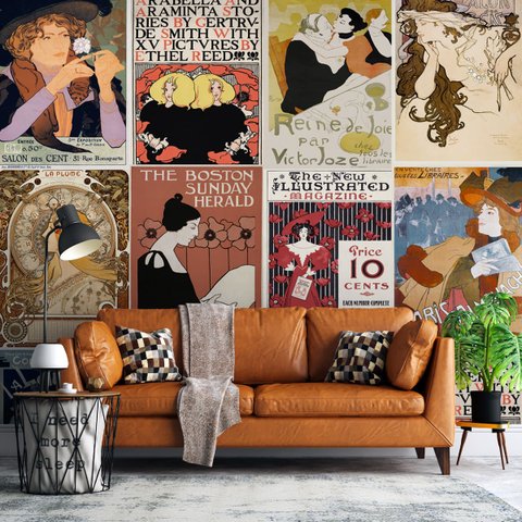 Kit de Lambe Lambe adesivo - Art nouveau