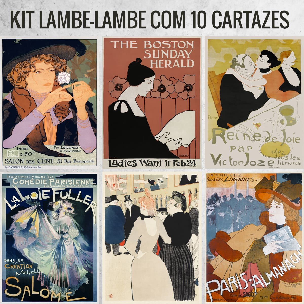 Kit de Lambe Lambe adesivo - Art nouveau - 3