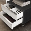 Ver imagem 6 de Gaveteiro para Banheiro com Rodízios Max 60cm Yescasa Cinza/Grafen/Branco