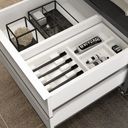 Ver imagem 7 de Gaveteiro para Banheiro com Rodízios Max 60cm Cinza/Grafen/Branco