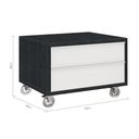 Ver imagem 3 de Gaveteiro para Banheiro com Rodízios Max 60cm Cinza/Grafen/Branco