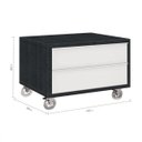 Ver imagem 3 de Gaveteiro para Banheiro com Rodízios Max 60cm Yescasa Cinza/Grafen/Branco