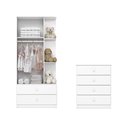Ver imagem 3 de Quarto de Bebê com Cômoda e Guarda Roupas Labirinto Henn