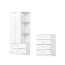 Ver imagem 2 de Quarto de Bebê com Cômoda e Guarda Roupas Labirinto Henn