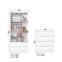 Ver imagem 4 de Quarto de Bebê com Cômoda e Guarda Roupas Labirinto Henn