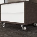 Ver imagem 5 de Gaveteiro para Banheiro com Rodízios Max 60cm Yescasa Marrom/Linho/Branco