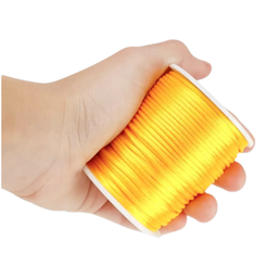 Kit com 6 Cetim Rabo de Rato 2mm Rolo com 50 M Dourado - 2