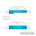 Ver imagem 4 de Armário de Cozinha Completa 6 Peças com Tampo e Espaço para Micro-ondas Safira Luciane Móveis