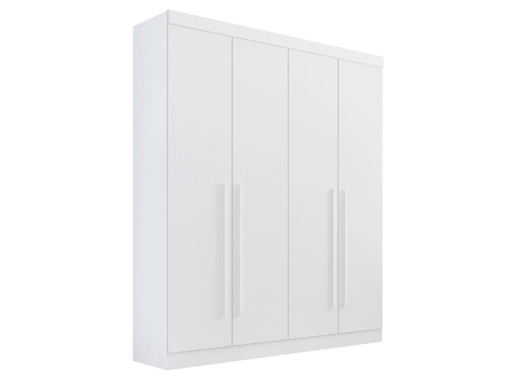 Guarda Roupa Casal 4 Portas e 3 Gavetas da Vinci Plus – Branco