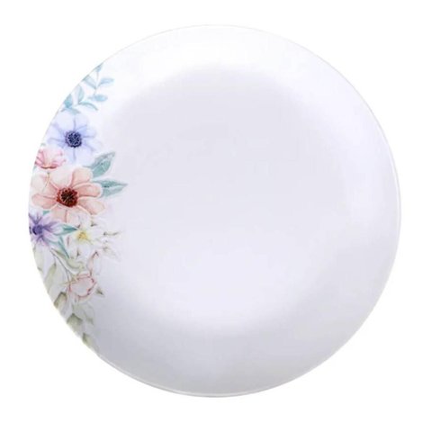 Jogo 6 Pratos Fundos 22cm Porcelana Tramontina Floratta Sopas Caldos Mesa Posta