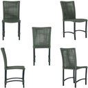 Ver imagem 2 de Mesa Ascoli 120 Cm com 6 Cadeiras Cannes de Alumínio Trama Verde