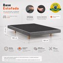 Ver imagem 4 de Cama Box Casal Osaka Flutuante Estilo Japonesa 138x188 Base Estofada Bouclê Cinza - Desk Design