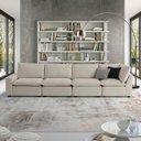 Ver imagem 1 de Sofá Modular Hug 6 Lugares 380cm em Linho CabeCasa MadeiraOriginals