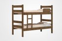 Ver imagem 2 de Cama Beliche Pris 100% Mdf com Estrado em Madeira e Escada Lateral Cor Jequitiba Ja