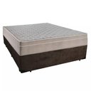 Ver imagem 1 de Cama Box Casal Suede + Colchão Sereneprime Molas Ensacadas 138x188x65 Marrom