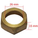 Ver imagem 2 de Porca 1" para Flange Sextavada Bruta 26 Mm X 15 Mm - Porca100b Hidroshop Porca para Flange