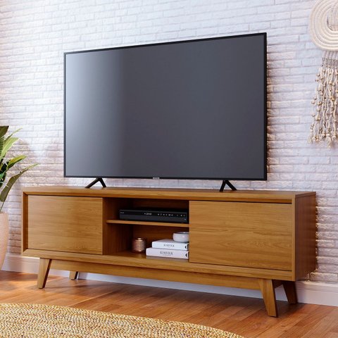 Rack Bancada de Tv 70 Pol 164cm Gaia Z10 Cumaru - Mpozenato