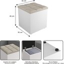 Ver imagem 5 de Puff Bau Helena:areia