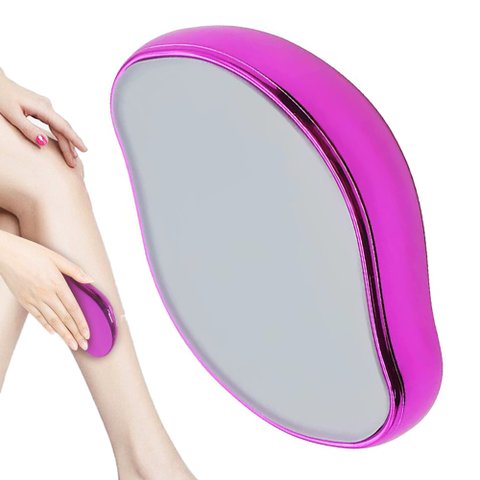 Depilador Esfoliante Pedra Cristal Magico Higiene Remove Tira Pelos Corpo Mao Braço Perna Rosto Indo