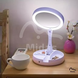 Espelho Maquiagem de Mesa C/ Luz Led Rotação 360° Camarim - 5