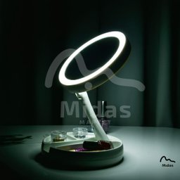 Espelho Maquiagem de Mesa C/ Luz Led Rotação 360° Camarim - 6