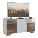 Ver imagem 1 de Rack Tv até 32 Polegadas com Espelhos 3 Portas Multimóveis Mp1079 Branco/natural