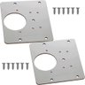 4 Placas de Reparo de Dobradiças para Móveis 90x90mm - 4