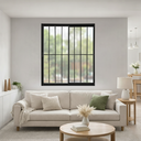 Ver imagem 5 de Vitrô 2 Folhas de Correr Aluminio Preto com Grade 1,00x1,50 Linha 18 Modular