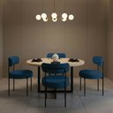 Ver imagem 1 de Cadeira Sala de Jantar Margara Kit 4 em Aço Preto Bouclê D03 - D'Rossi